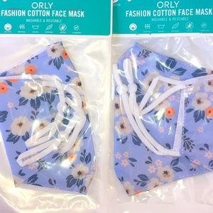 Washable Reusable COVID 100% Cotton Face Mask Light Blue New